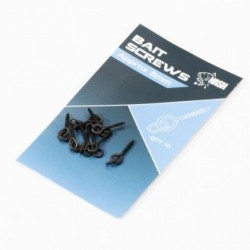 NASH - Bait Screws Metal 8 mm - Wkrętki z pierścieniem